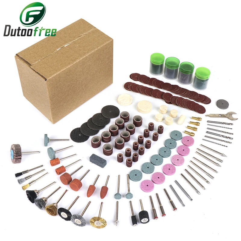 Herramientas Eléctricas de tungsteno 361, conjunto de accesorios rotativos Dremel, apto para taladro Dremel, pulido, accesorios Dremel, unids/lote