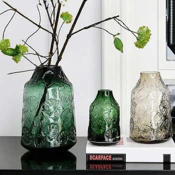 

NORDIC HOME DECORATION GLASS VASE FLOWER VASE FOR HOME DECORATION ORNAMENTS LIVING ROOM DECORATIONS FLOWERS VASES FOR HOME