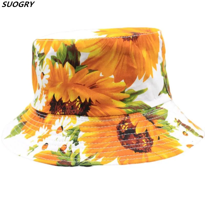

2020 Fashion Men Women Unisex Summer Hat Printing Double-sided Wearing Visor Travel Folding Basin fishing Bucket Hats Caps