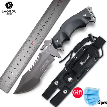 

LAOGOU Predator Tactical Survival Camping Knife High Quality Hunting Survival Tactical Knife Jungle Survival Knife