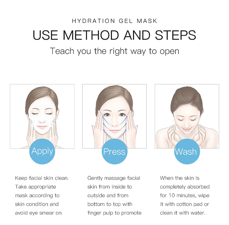 JOMTAM fresh and cool hydration gel mask moisturizing Ice cream face mask