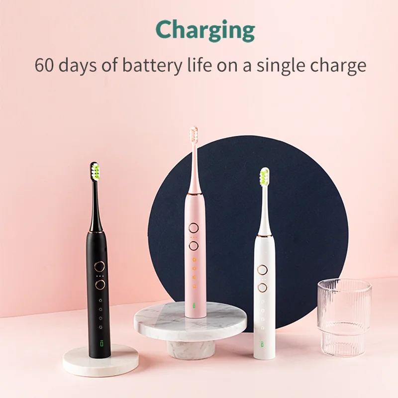 HiPiCok Sonic Electric Toothbrush Waterproof USB Rechargeable Automatic 12 Mode Ultrasonic Electric Tooth Brush Replacement Head HiPiCok Sonic Electric Toothbrush Waterproof USB Rechargeable Automatic 12 Mode Ultrasonic Electric Tooth Brush Replacement Head