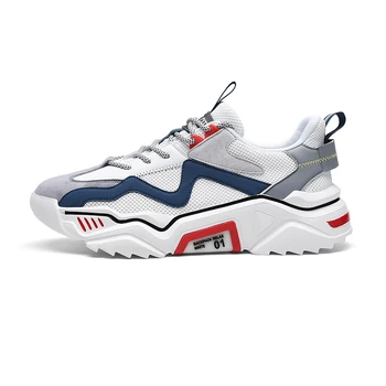 

Men's heightened thick-soled student trend wild spring and autumn running street shooting casual sports shoes men