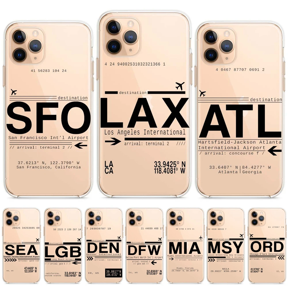 Чехол Ins для телефона с авиаперевозками iPhone 12 12mini 11 11Pro ProMAX 7 7plus 8 8plus Se 2020 X Xs Xsmax Xr