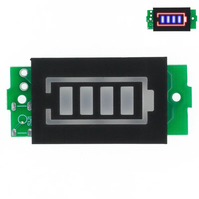 

1S 2S 3S 4S Single 3.7V Lithium Battery Capacity Indicator Module 4.2V Blue Display Electric Vehicle Battery Power Tester Li-ion