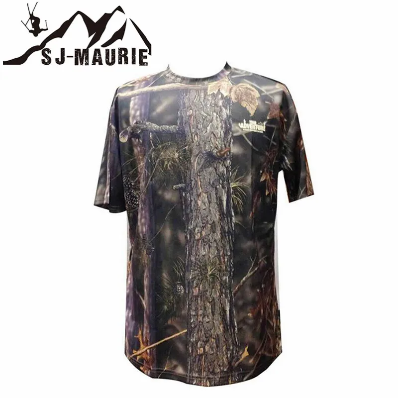 SJ-Maurie уличная Мужская рубашка охотничья Футболка Мужская дышащая армейская тактическая рубашка Боевая футболка быстросохнущая Спортивная камуфляжная рубашка