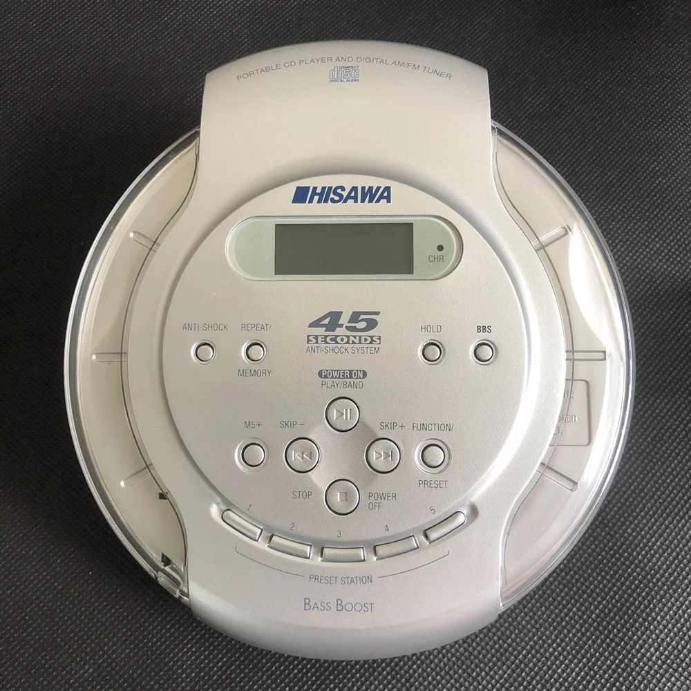 Portable Walkman CD player high-quality music system shockproof LCD earphone with 3.5mm audio interface cd-r-rw disc playing | Электроника