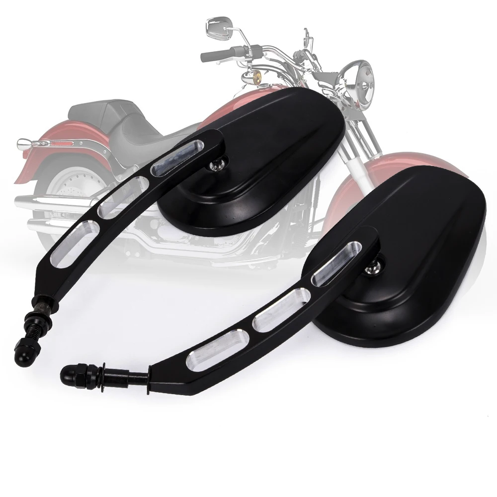 

Motorcycle Rear View Side Rearview Mirror 8mm Road King Fatboy Dyna FXDF FLSTF Softail For Harley SuperLow XL883L Fat Boy FLSTF