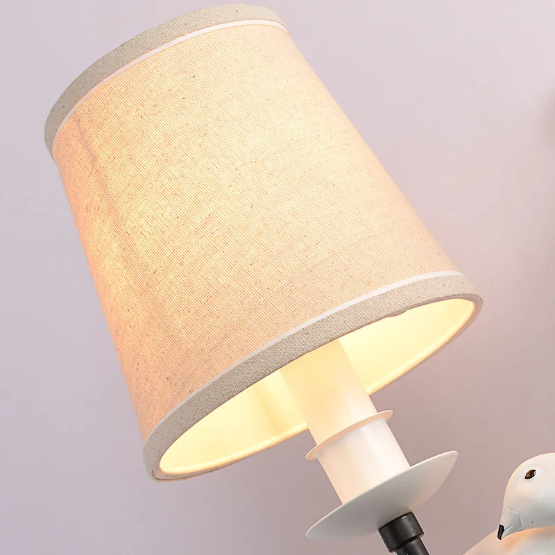 Nordic-Modern-E14-LED-Resin-Fabric-Wall-Sconce-Bird-Shape-Metal-Painting-Wall-Lamp-for-Home (4)