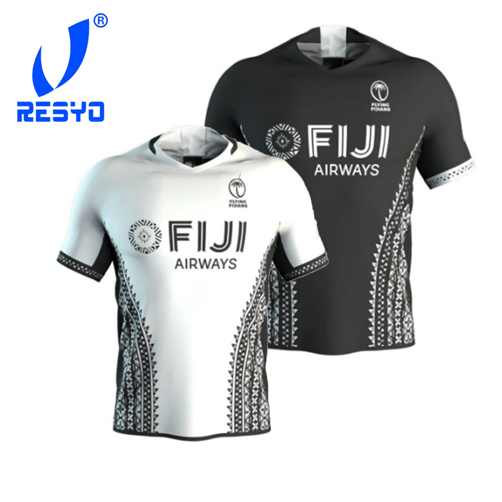 RESYO для 2020 FIJIFLYING FIJIANS Реплика мужской домашний/выездной Регби