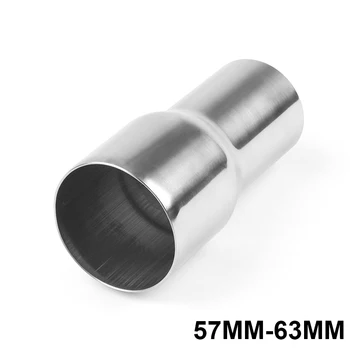 

2.25 57mm OD To 2.5 63mm ID Exhaust Pipe Reducer Adapter 201 Stainless Steel