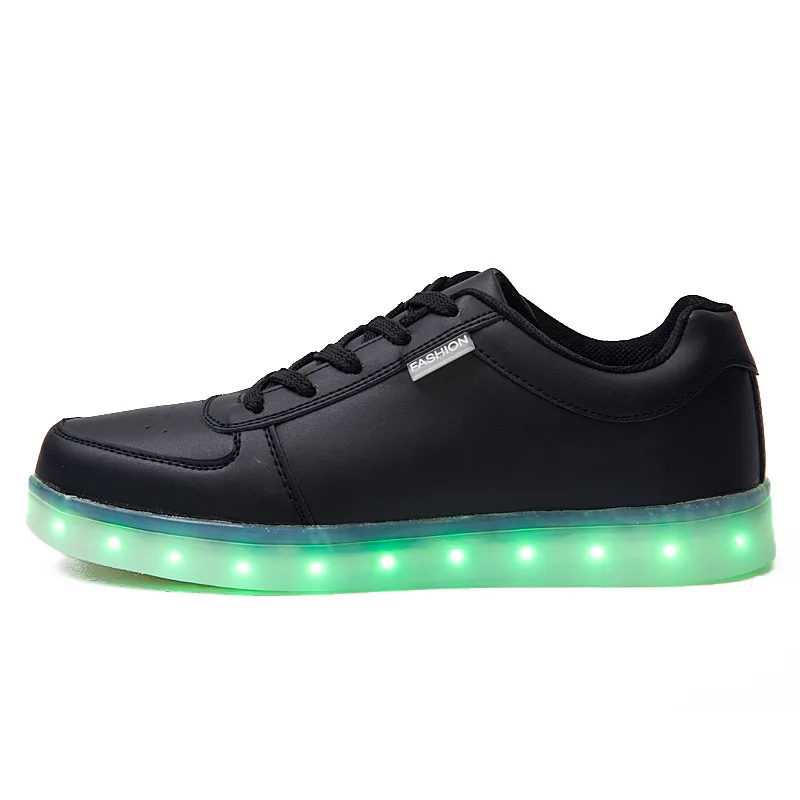 Größe 25-46 Paare Frauen Herren Leucht Turnschuhe Glowing USB
