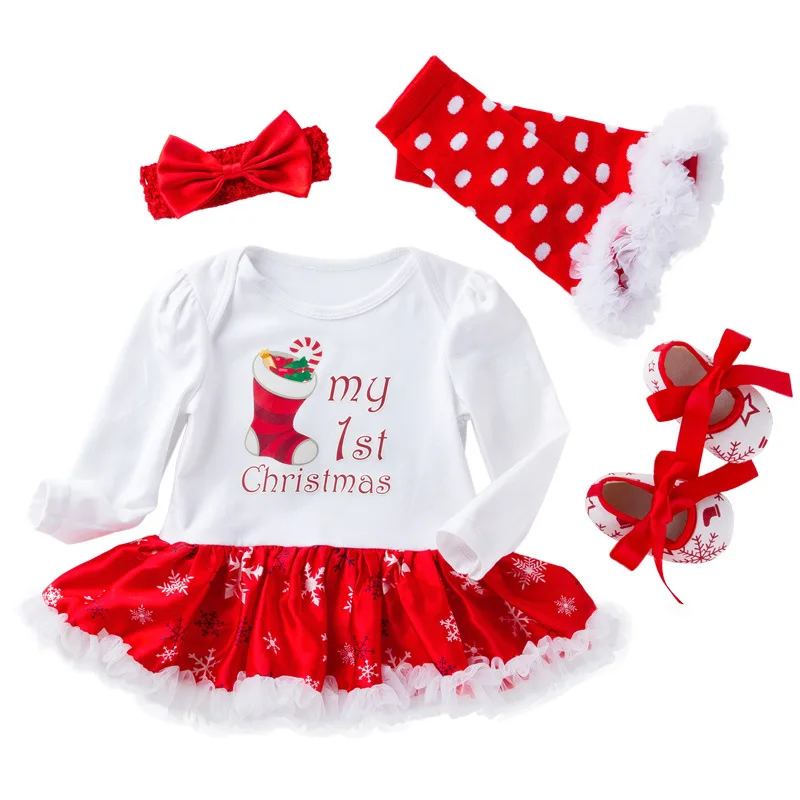 Нарядное Новогоднее карнавальное платье Санты для маленьких девочек; летняя Праздничная детская одежда с Минни Маус; вечерние Детские костюмы из тюля