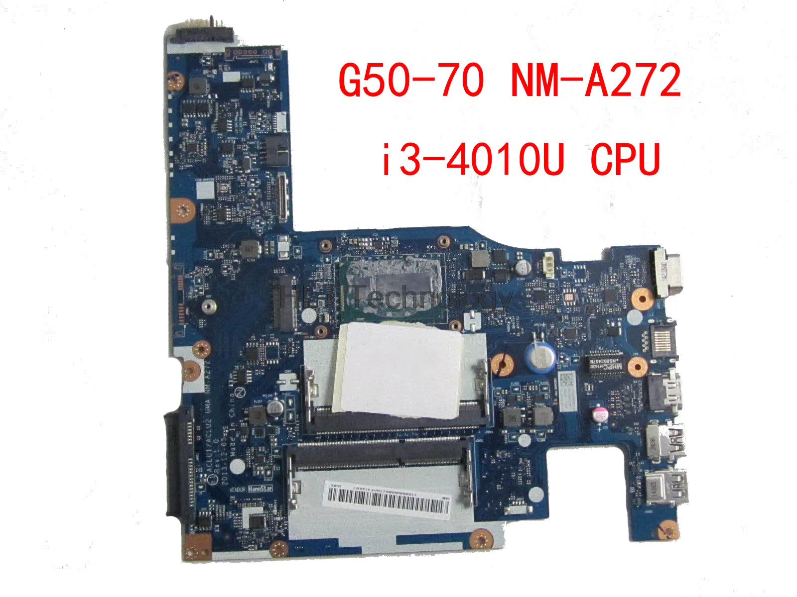 HOLYTIME ноутбука материнская плата для Lenovo G50-70 ACLU1/ACLU2 NM-A272 DDR3 i3 Процессор 100%