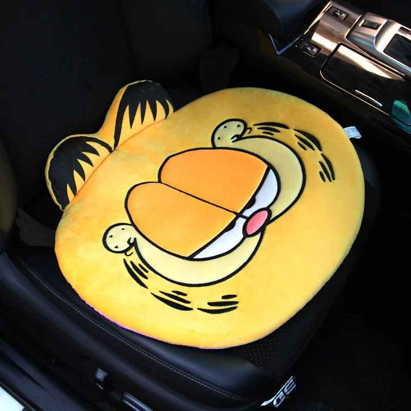 

Garfield Series Car Small Square Seat Cushion Cartoon Car Decorations 3-Expression Selectable