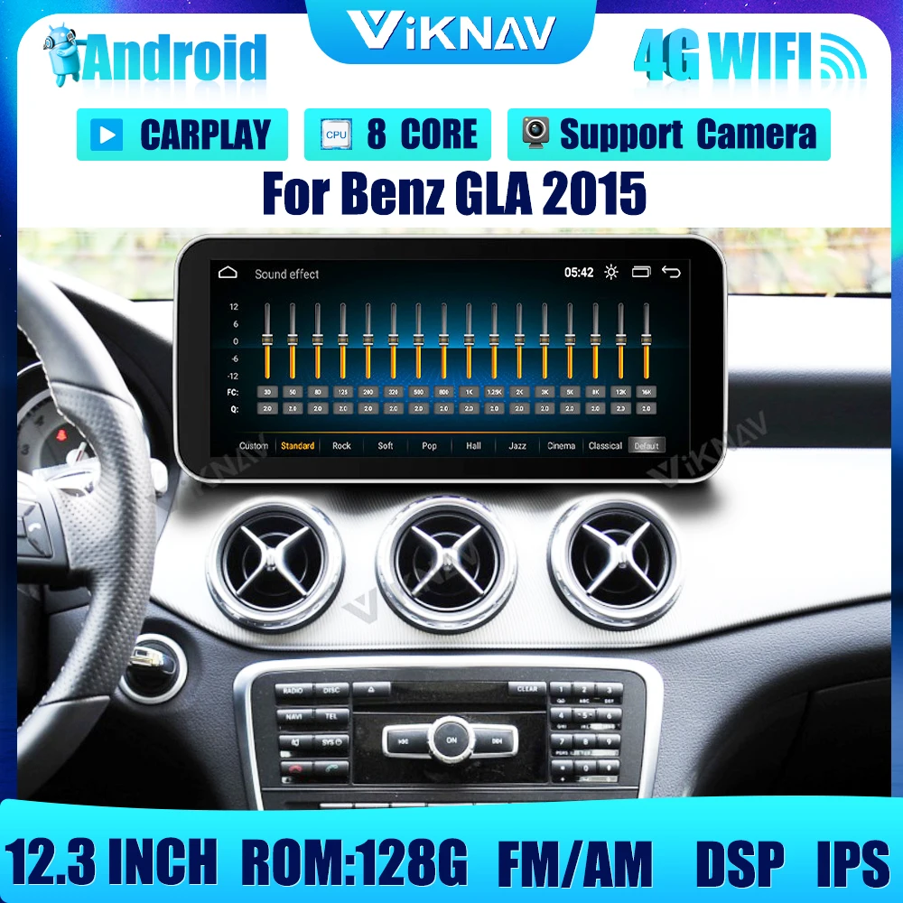 

12.3 inch android Car with screen DVD multimedia Player For Mercedes Benz V Class 2016-2018 GPS Navigation 2din