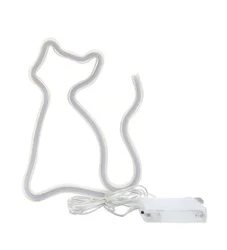 Lampe néon LED avec design de nuage, veilleuse, lumières décoratives artistiques, ampoule murale en plastique, pour la chambre des enfants et des bébés, éclairage de vacances, fête de noël 