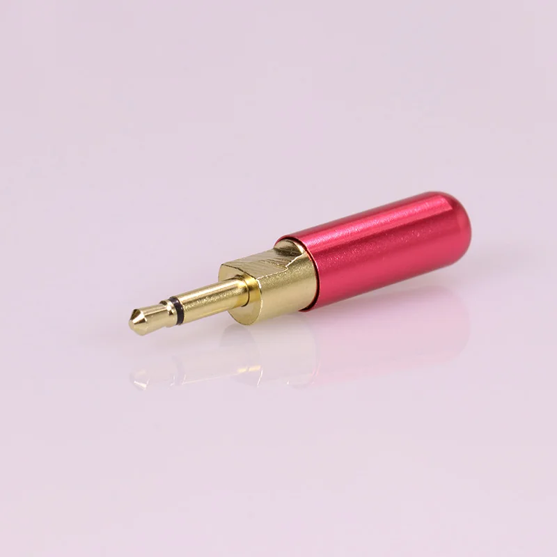 10pcs lot Copper Mini Jack 2 5mm 2 Poles Mono Male Plug Soldering Wire Connector Gold Plated Headphone Earphone Plug Connector