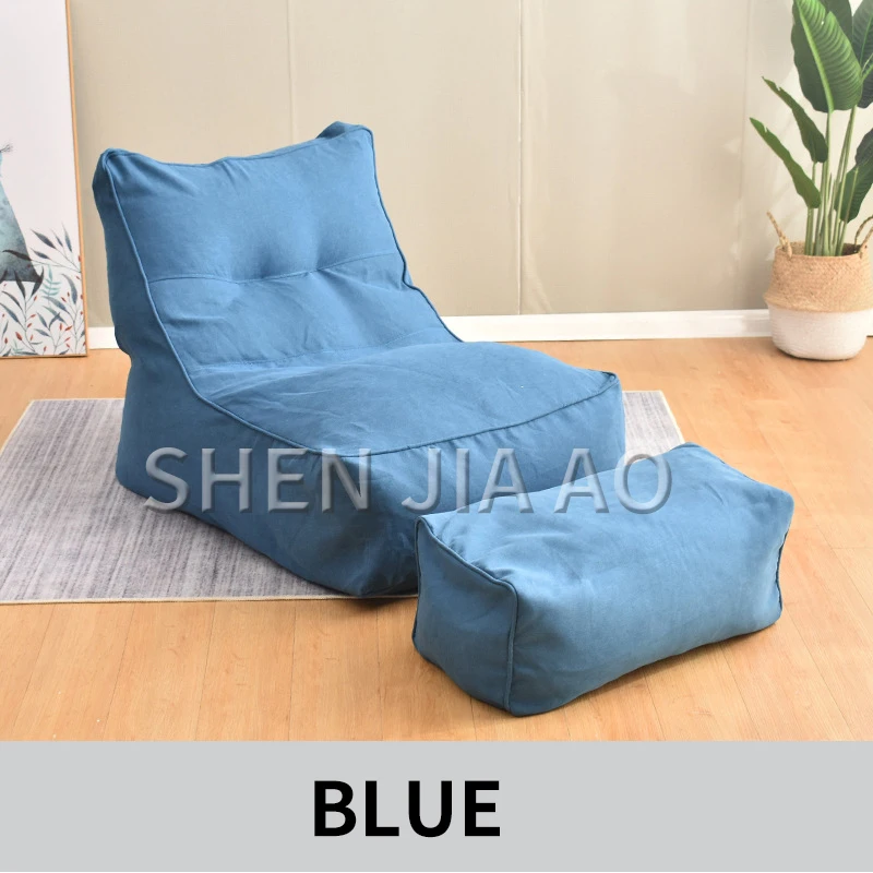  1PC Personality Lazy Sofa Bean Bag Single Detachable Bedroom Balcony Cute Small Sofa Cotton And Lin - 4000086841712