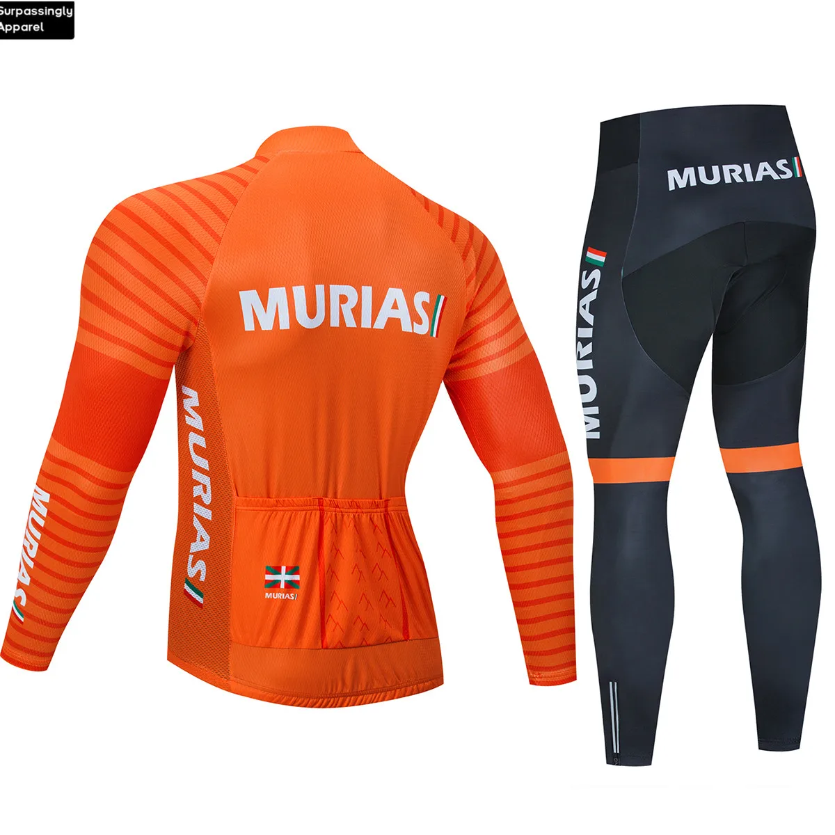 2019 команда MURIAS оранжевая Велоспорт Джерси 20D Pad велосипедные брюки Ropa Ciclismo