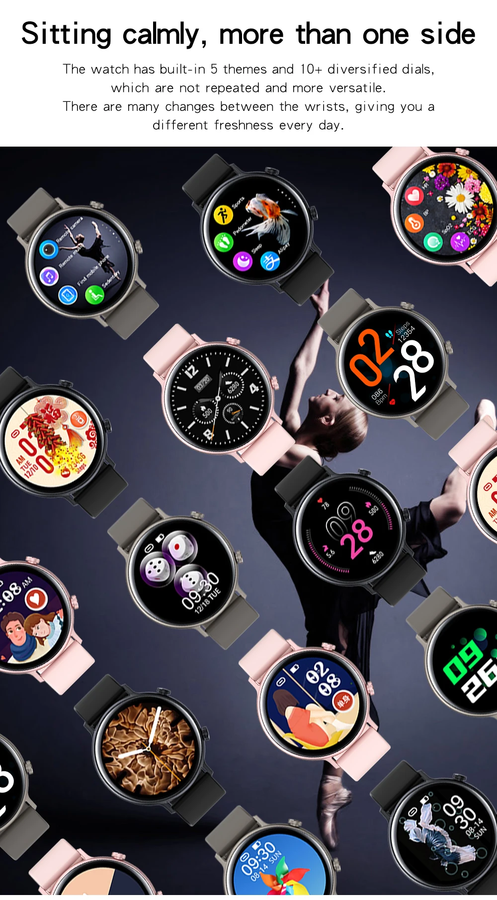Chamadas de Oxigênio Monitor de Freqüência Cardíaca para Samsung Sanlepus Moda Relógio Inteligente Nova Mulher Masculino Dial no Sangue Apple Android 2022 - Image 2