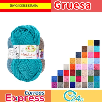 

Melissa yarn acrylic Premium wool yarn for DIY knitting and crochet (10u * 100g) thick