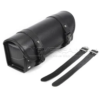 

Motorcycle Protector Bag PU Leather Saddle bag Roll Side bag Tool Pouch For Harley Suzuki D40