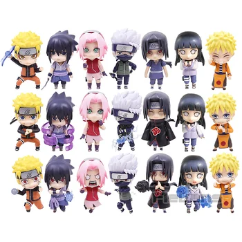

Naruto Shippuden Uzumaki Naruto Uchiha Sasuke Itachi Hatake Kakashi Sakura Haruno Hyuuga Hinata PVC Figures Toys 3pcs/set