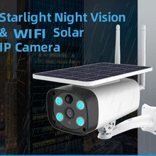 PDDHKK Security Wifi Solar Hunting Camera With Starlight Night Vision IP67 Waterproof Outdoor Solar Power CCTV Trail Camera Kit