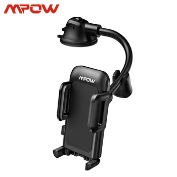 

Mpow CA139 Dash & Windshield Car Phone Holder with Long Arm Strong Sticky Gel Suction Cup Car Mount Holder For iPhone 11 Xiaomi