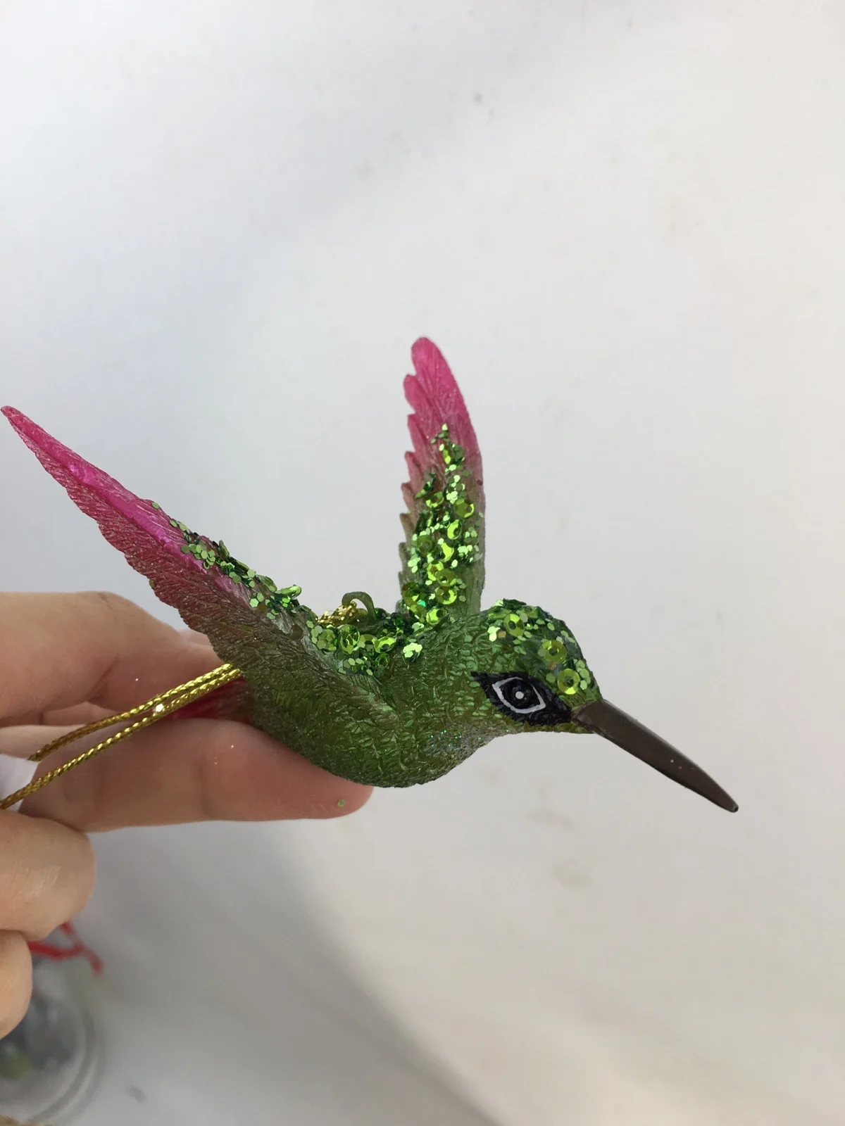 Foreign trade glass hummingbird deer crab ice cream Christmas tree glass animal pendant handmade styling holiday decorations