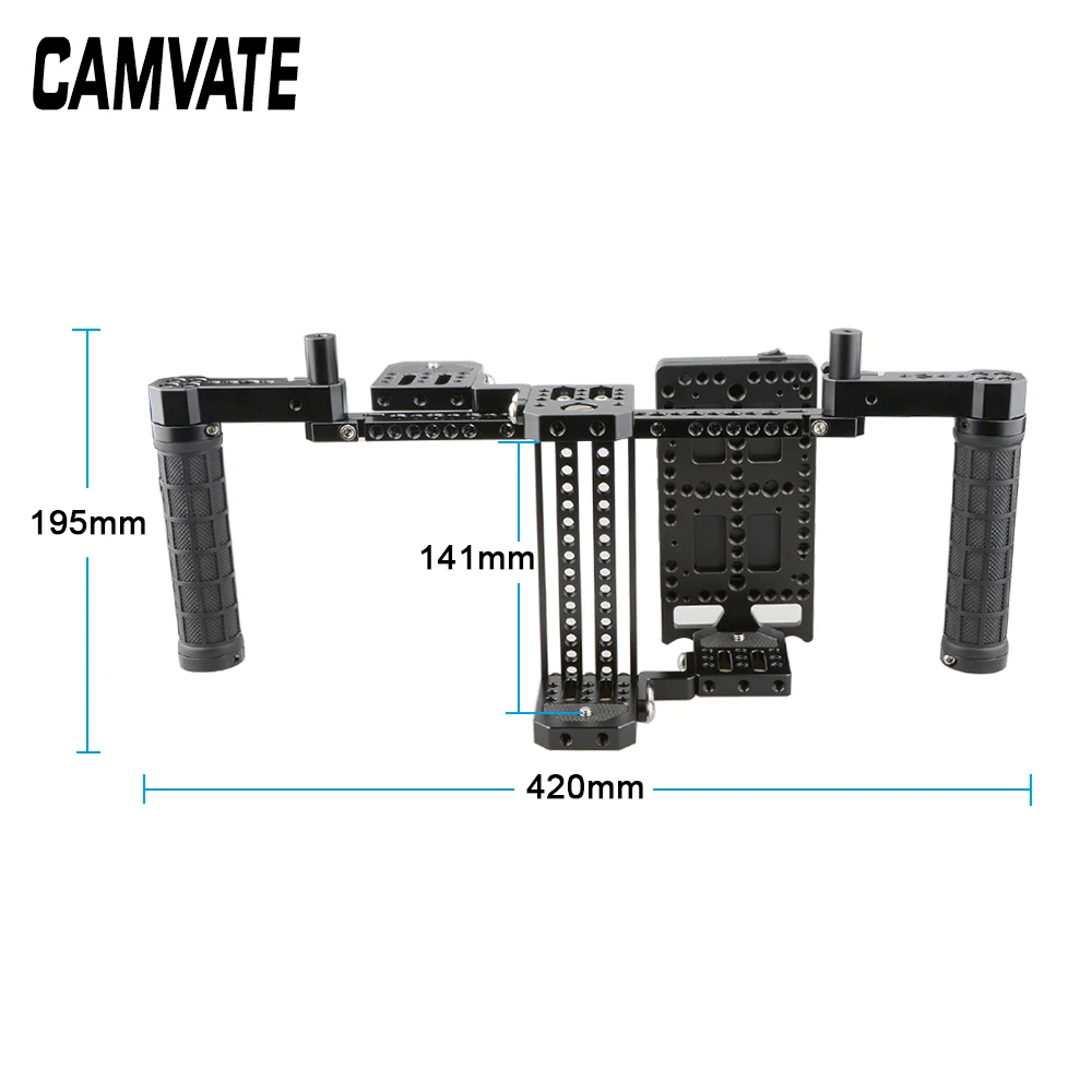CAMVATE 7 &quotрежиссерская клетка для монитора с V блокировкой разветвитель питания и