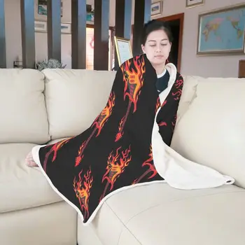 

Clubdeer Flaming Guitar Cozy and Luxury Blanket as Coverlet for Photo Props Adult and Kids All Seasons white 60x80 inch"]