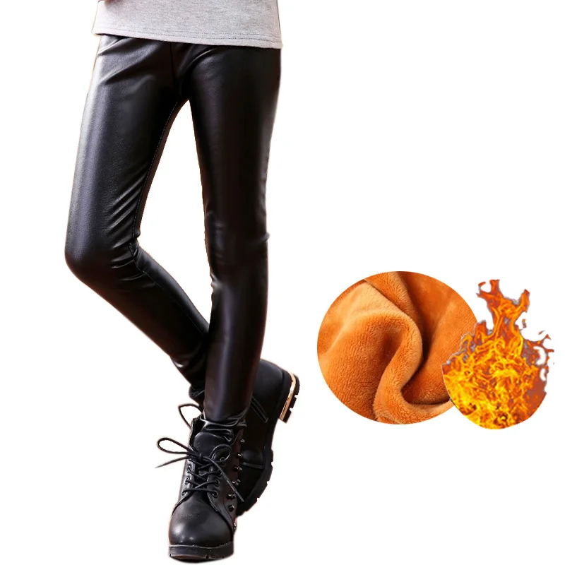 PU-Girls-Leggings-Winter-Kid-Imitation-Leather-Thick-Velvet-Pants-Boys-Warm-Trousers-Baby-Children-Leggin