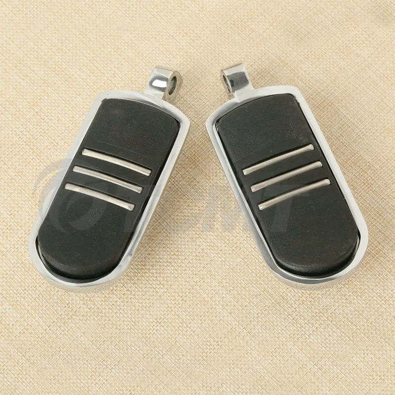 Мотоцикл 32 мм 1,2" 1-1/4" Хромированный длинный Угол стримлайнер Highway защита двигателя подножек для Harley Touring Honda - Цвет: Foot Pegs