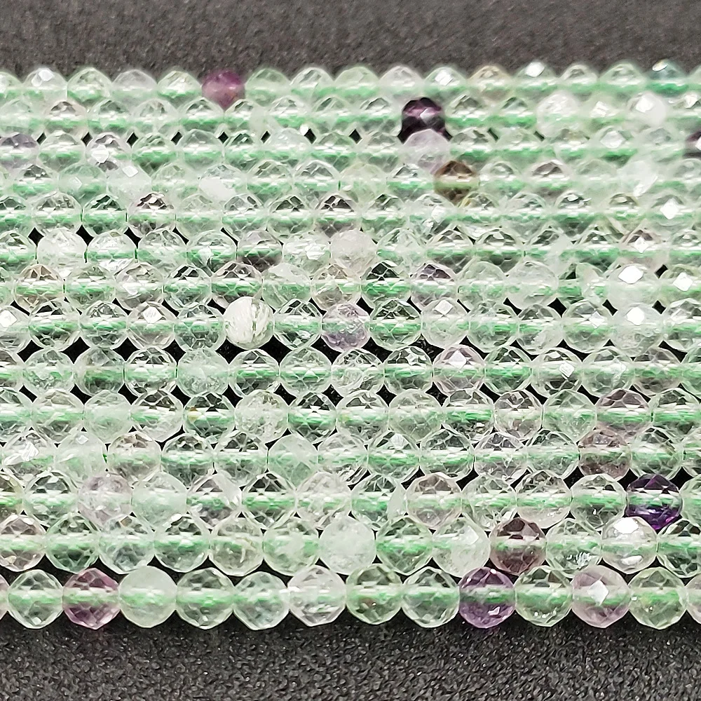 

Natural Stone Green Fluorite Faceted Loose Beads Fine Green Fluorite For DIY Bracelets Necklaces Earrings Jewelry Accessories