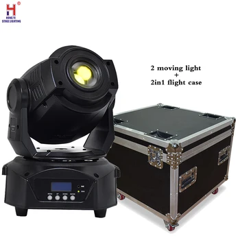 

stage dj light spot 90W moving head beam led DMX gobo light professional stage dj equipment with flight case (2pcs/lot)