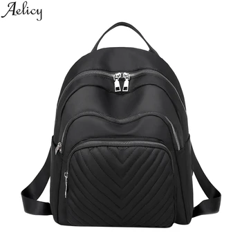 

Aelicy Women's fashion backpack Oxford cloth waterproof anti-theft leisure travel backpack youth large-capacity school bag