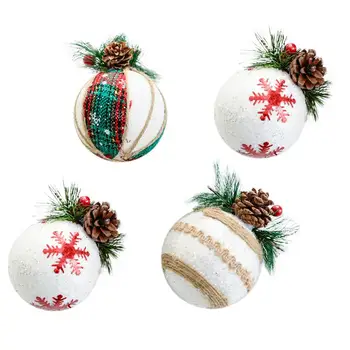 

4PCS Christmas Tree Pendant Christmas Ball Christmas Tree Decor (Random Style)