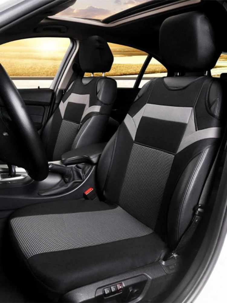 Universele 2 Stks/set T shirt Type Auto Voorstoel Covers Met 2 Stuks Gratis  Hoofdsteun Covers Mesh Interieur Accessoires Voor auto/Truck/Van|Automobiles  Seat Covers| - AliExpress