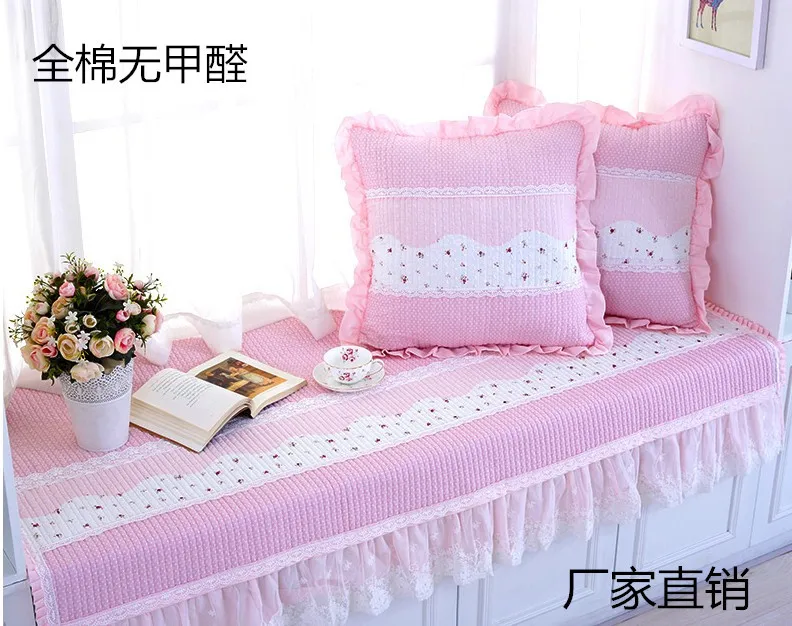 

Cotton Non-Formaldehyde Anti-slip Sofa Cushion Price Sale Pink Princess Series Hem Sofa Mat