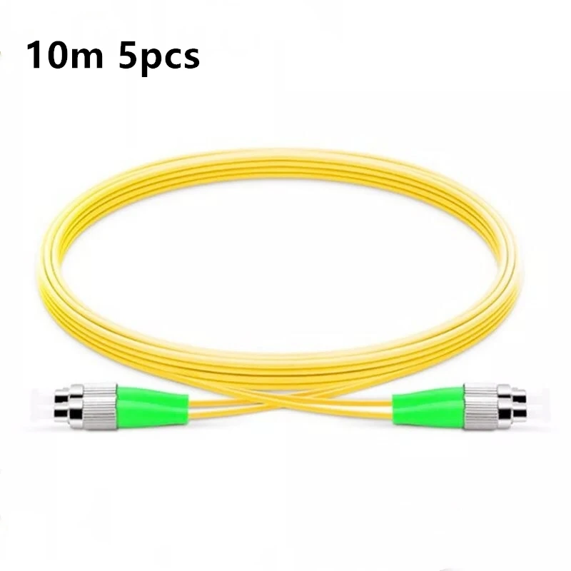 10M 5 шт./лот SM Duplex FC/APC к FC/APC Волоконно-оптический патч-корд - Цвет: 10M