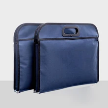 B4/A4 Холщовая Сумка для файлов/Сумка для документов/Сумка/Оксфорд на молнии сумка для конференций настраиваемые, с логотипом печати