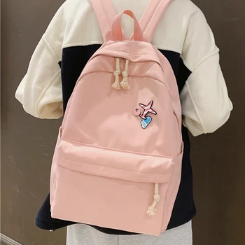 

JOYPESSIE Fashion Women Backpack Waterproof Nylon Backpack Girls Black backpack for Teenager Student School bag Mochila