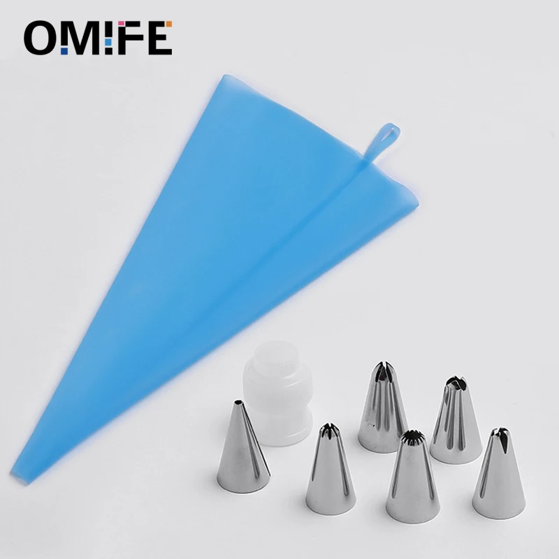 Omife 8 шт./компл. инструменты для украшения торта Обледенение сумка шоколадный торт