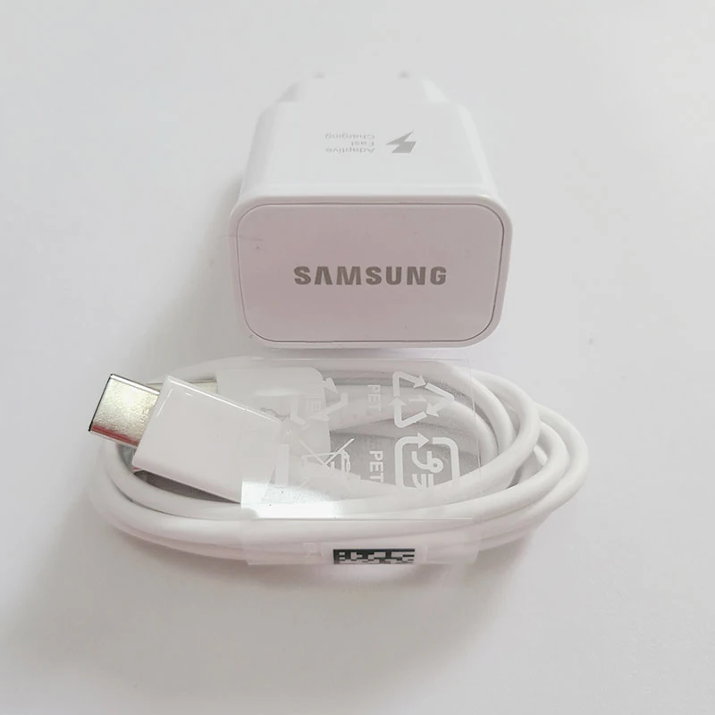 Samsung Быстрое Зарядное устройство USB адаптер питания быстрая зарядка 1,2 м кабель типа C для Galaxy A30 A40 A50 A6 A70 S10 S8 S9 Plus note 8 9