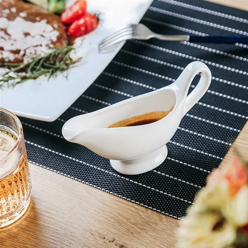 1pc Gravy Boats Gravy Sauce Boats Condiment Boats Saucier Boats with