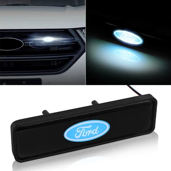 

NEW 3D Car Decoration ABS Chrome Grille Emblem Badge LED Lights Car Logo Sticker for Ford 2 3 4 5 Mk2 Mk3 Mk4 Mk5 Ranger Fiesta