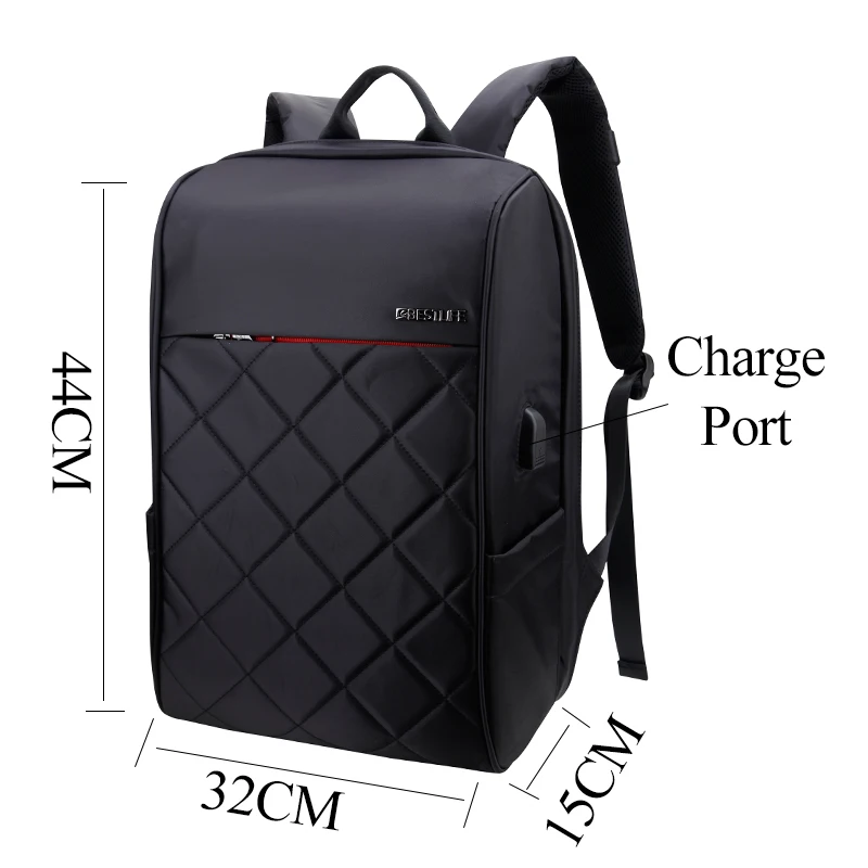BESTLIFE, роскошный функциональный рюкзак для мужчин и женщин, 15,6 дюймов, сумка для ноутбука, водонепроницаемый рюкзак с разъемом USB