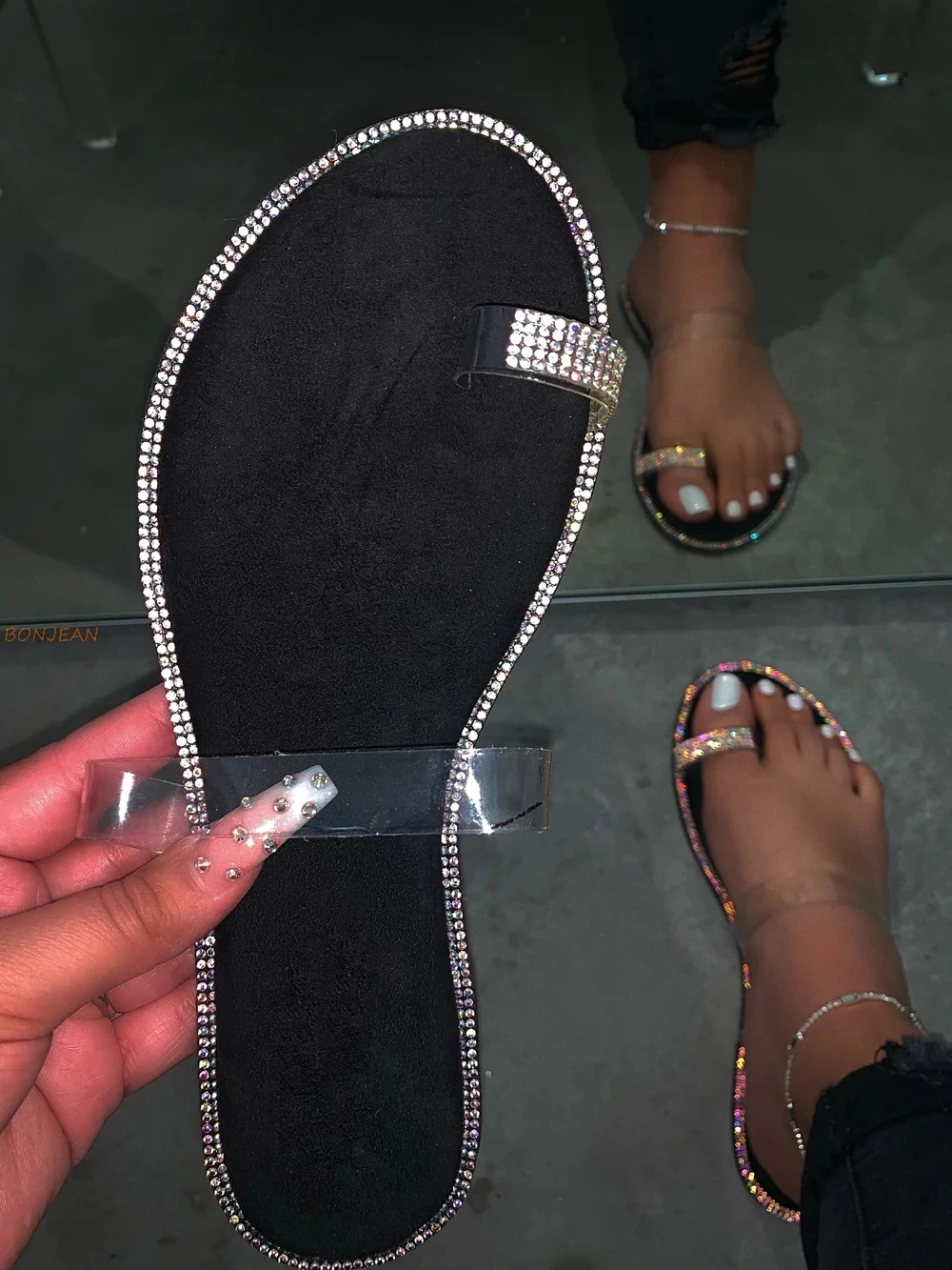 big size Women slippers new denim Twist braid flat slipper summer open toe ladies Beach slip on slides shoes listing 2020 | Обувь